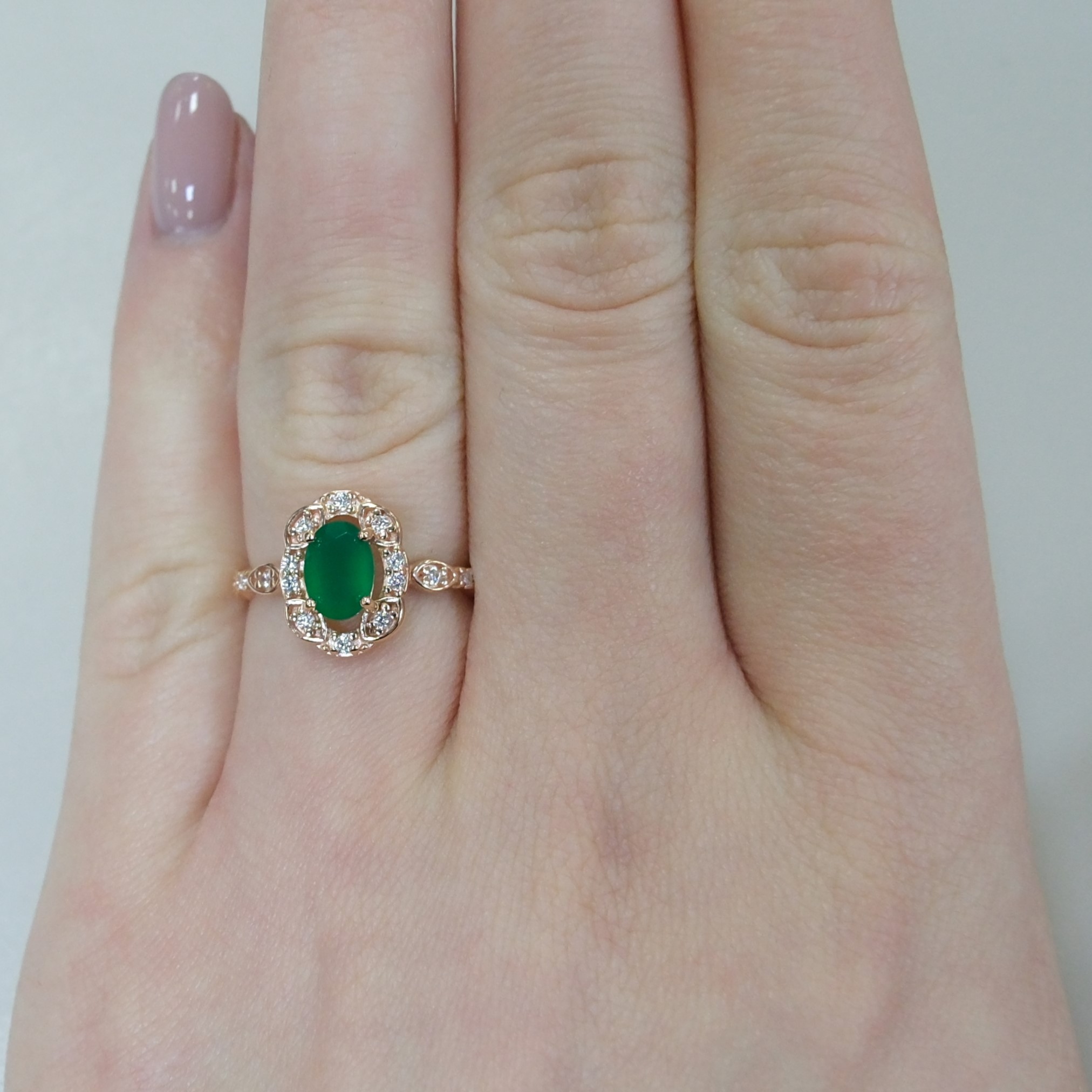 Серебряное кольцо с агатом